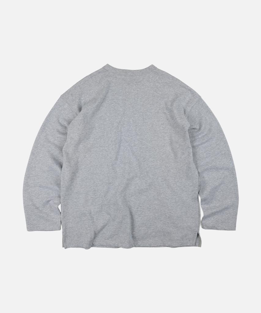 FRIZMWORKS 10S Solid Henley Neck Tee _ Gray