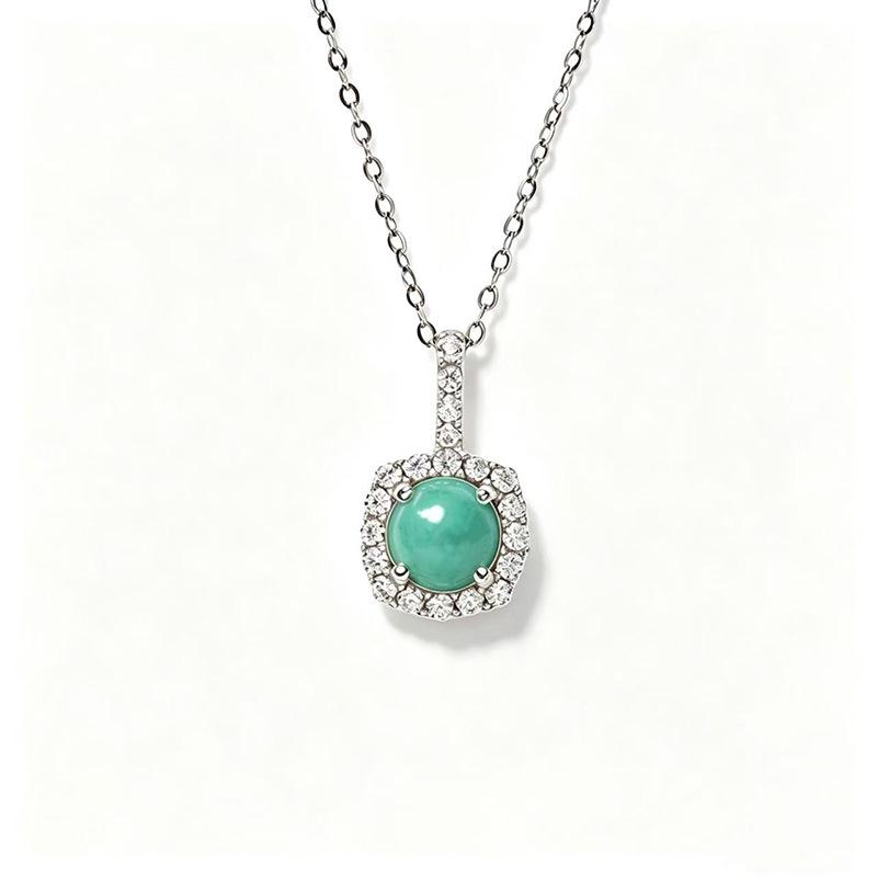 S925 Sterling Silver Zodiac Birthstone Necklace - Natural Gemstones, Light Luxury, Perfect Birthday Gift