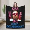 Harrys Styles Kiss All The Time Disco  Knitted Blankets Fleece  Warm Throw Blanket for Bed Bedroom Quilt