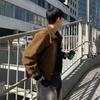 Maillard Men's Retro Brown Suede Flight Jacket - Vintage Spring/Autumn Style