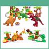 40pcs Dinosaur Paradise Themed Assembly Building Blocks Set Children Puzzle Toys For Creative Kids