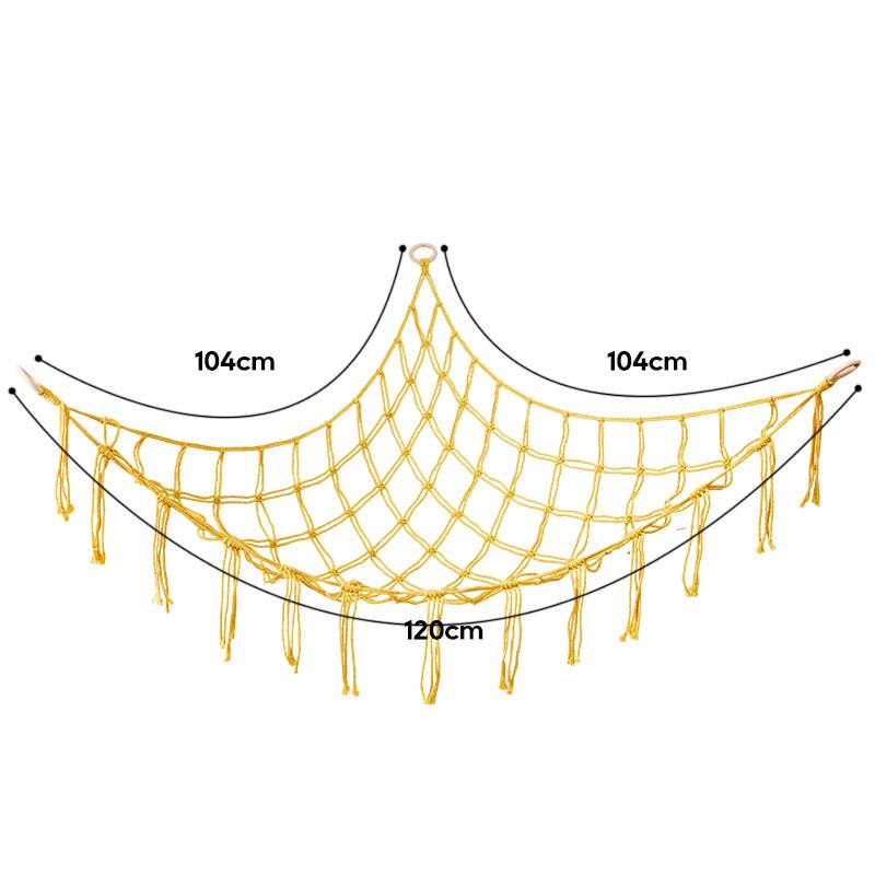 Corner Toy Hammock: Plush Triangle Storage & Room Decor