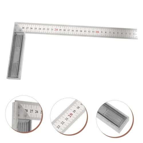 Housoutil Square Woodworking Ruler, Framing Ruler, L-Shaped Ruler, Mechanic's Grid Ruler, Multi-Function Carpenter's Ruler, Mechanic's Ruler, Right An