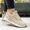 Spring and Autumn Round Toe Mesh Breathable Lace Up Flat Shoes A Fashionable and Comfortable New Women's Sports Shoe