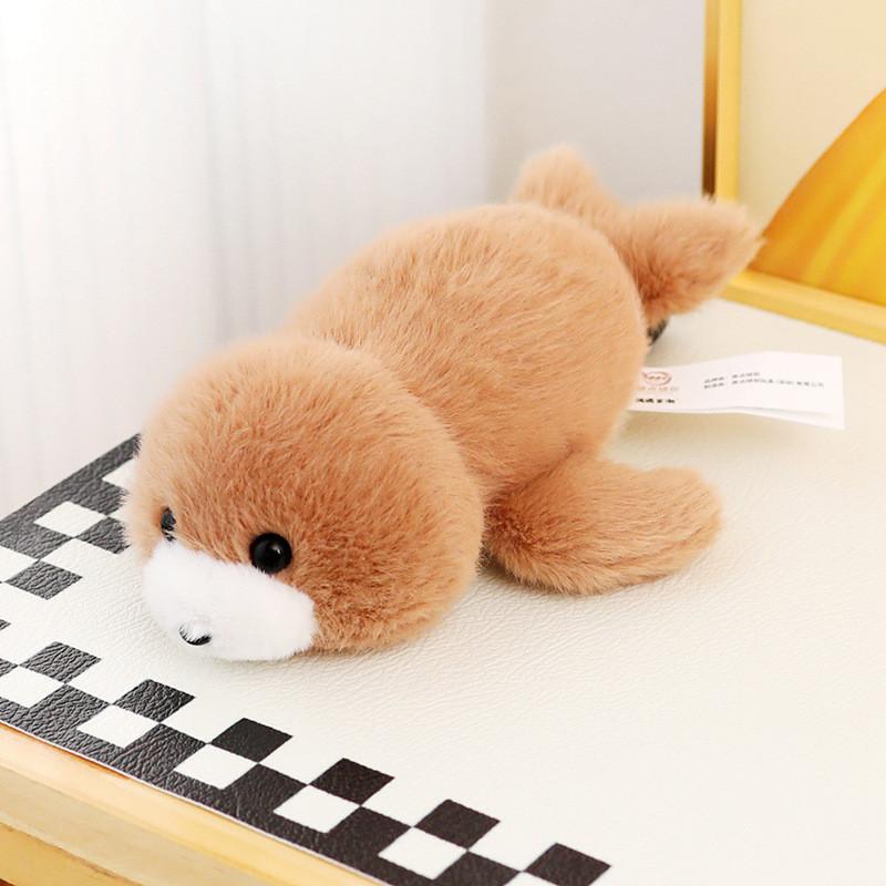 Flat Series Lying Turtle Pig Duck Animal Plush Toy Stuffed Doll Gift Decoration