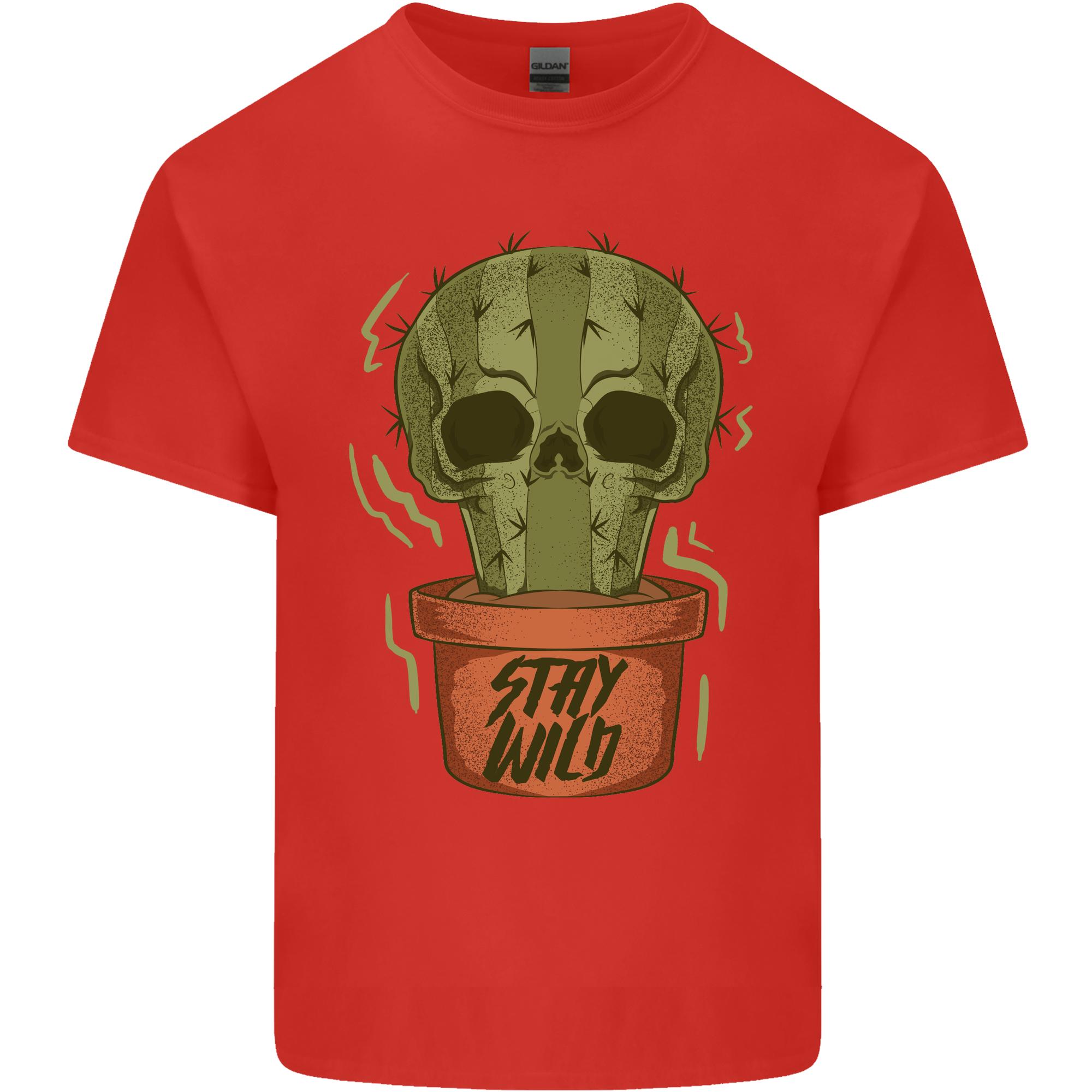 Cactus Skull Gardening Gardener Plants Unisexs Light Cotton TShirt S