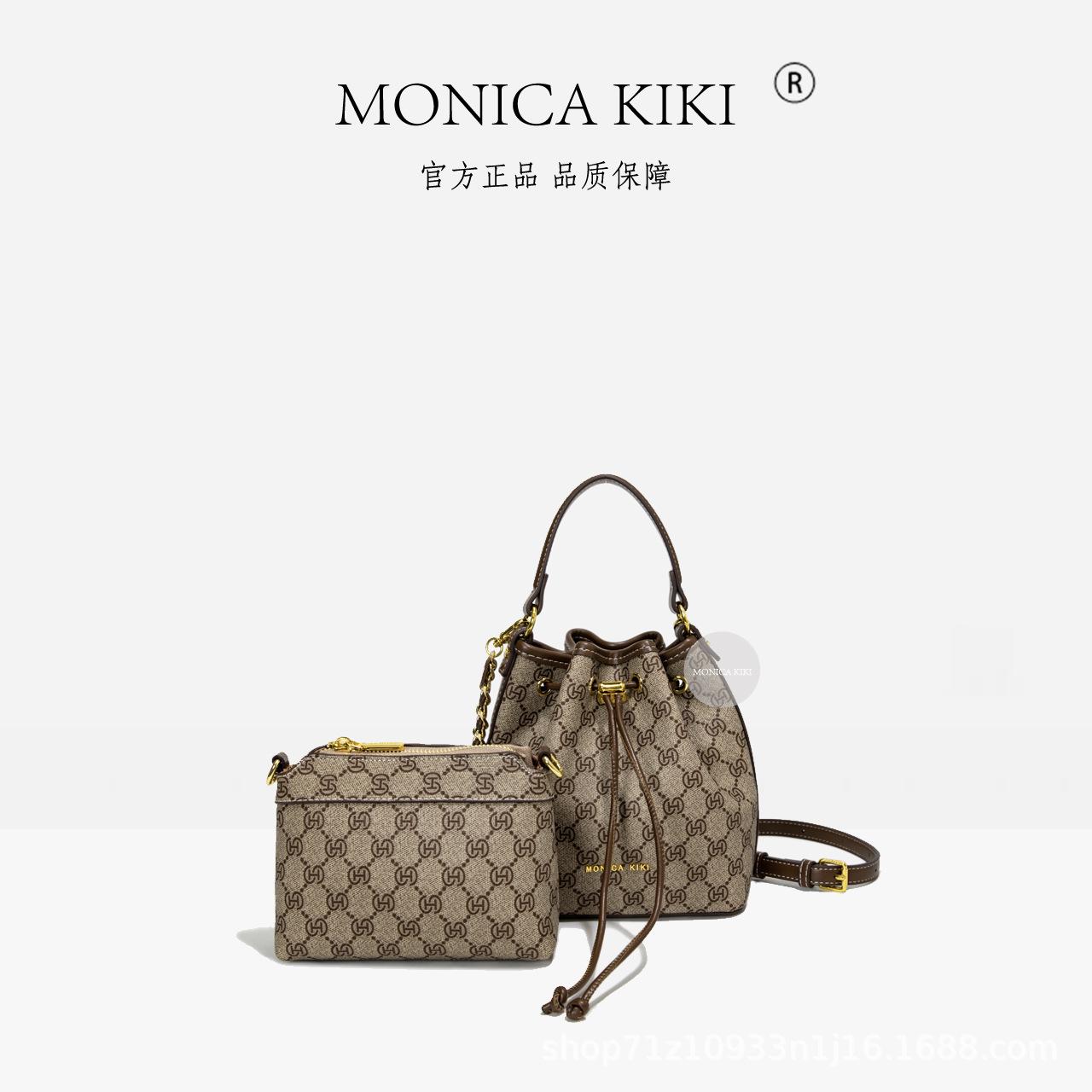 

MONICA KIKI/MONICA KIKI Premium sense new women s bag Internet celebrity light luxury mother and child bag сірий колір