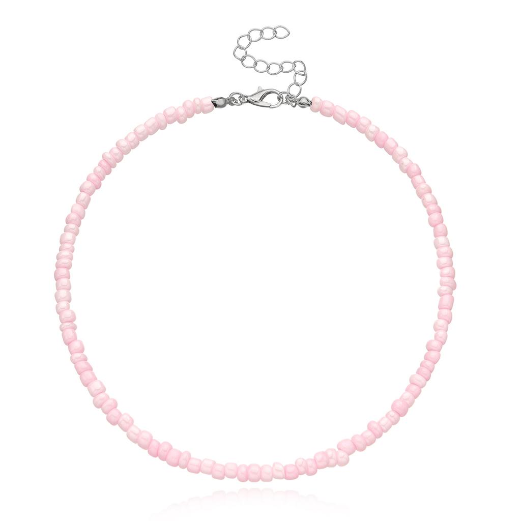 Collier ras du cou en perles style Boho pour femmes et filles, brin coloré, court, ras du cou, bijoux d'été à la mode, cadeau, nouvelle collection