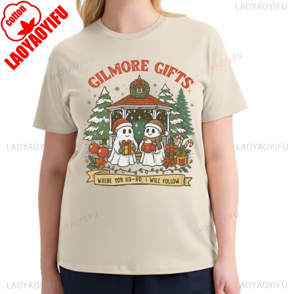 Gilmore Gifts Where You TShirt Unisex Retro Seasonal Funny Xmas Santa Womens Street Fashion Streetwear Men Clothes