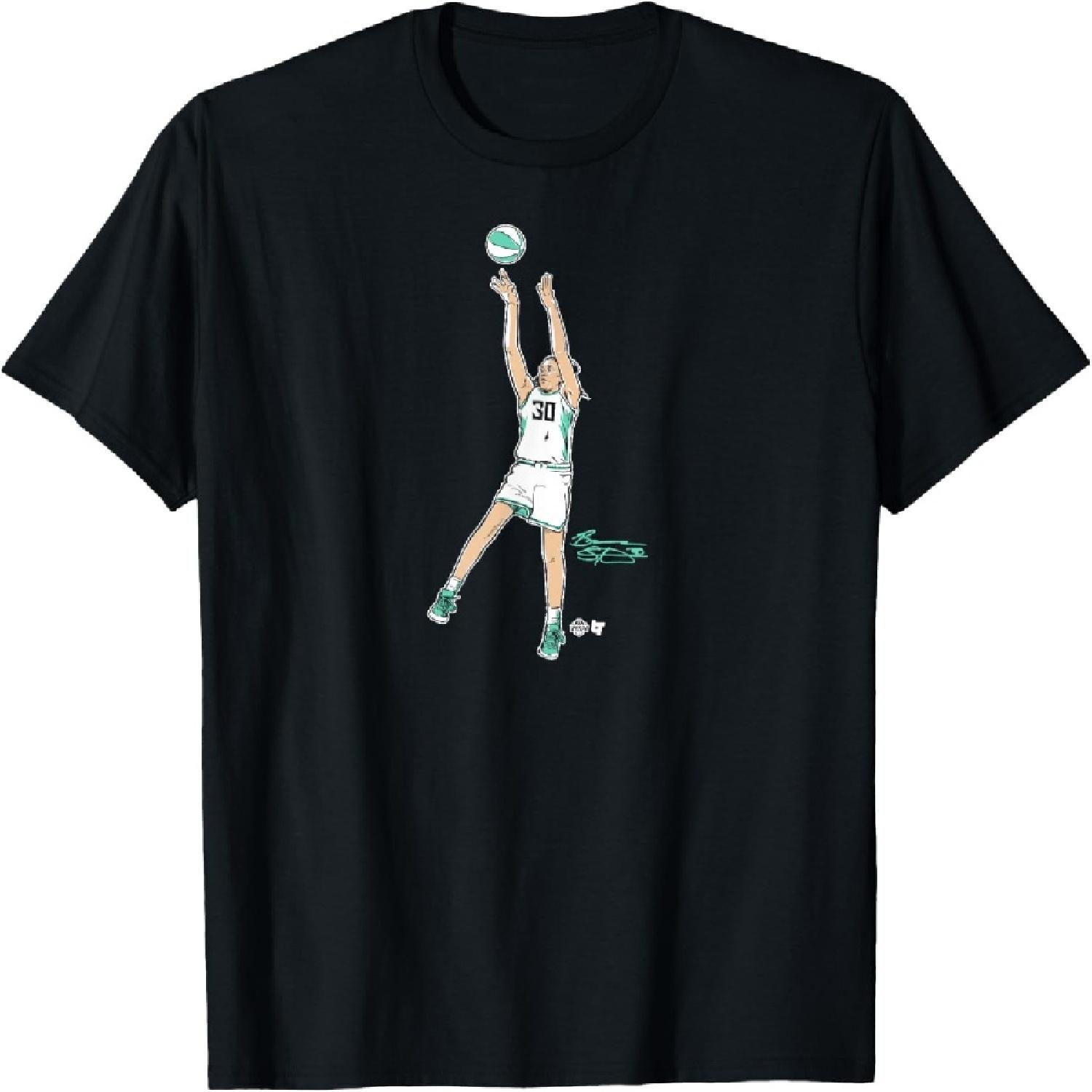 Breanna Stewart_ Superstar Pose - New York Basketball T-Shirt S