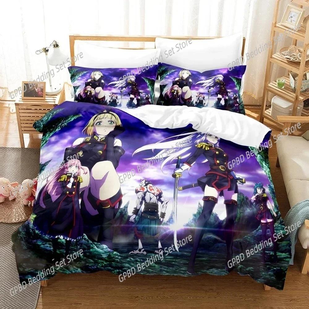 Luxury New 3D Print Anime Bed Sheet Set Mato seihei no slave Bedding Set Single Twin Full Queen King Bed Set Duvet cover Sets