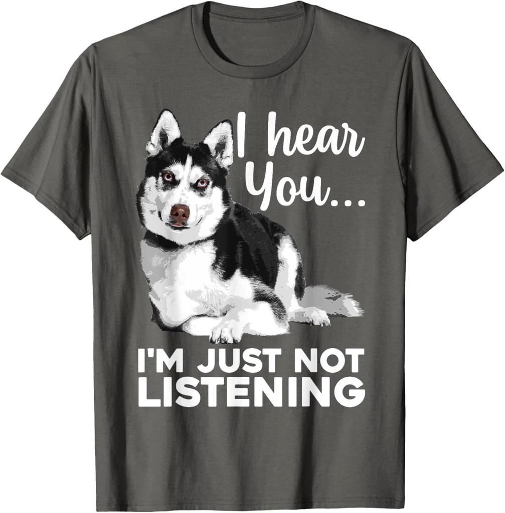 Funny Husky Dog Art for Men Women Kids Siberian Husky Lover TShirt Husky Lover Graphic Tee