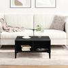 Coffee Table Black Oak Look 60 X 60 X 30 Cm