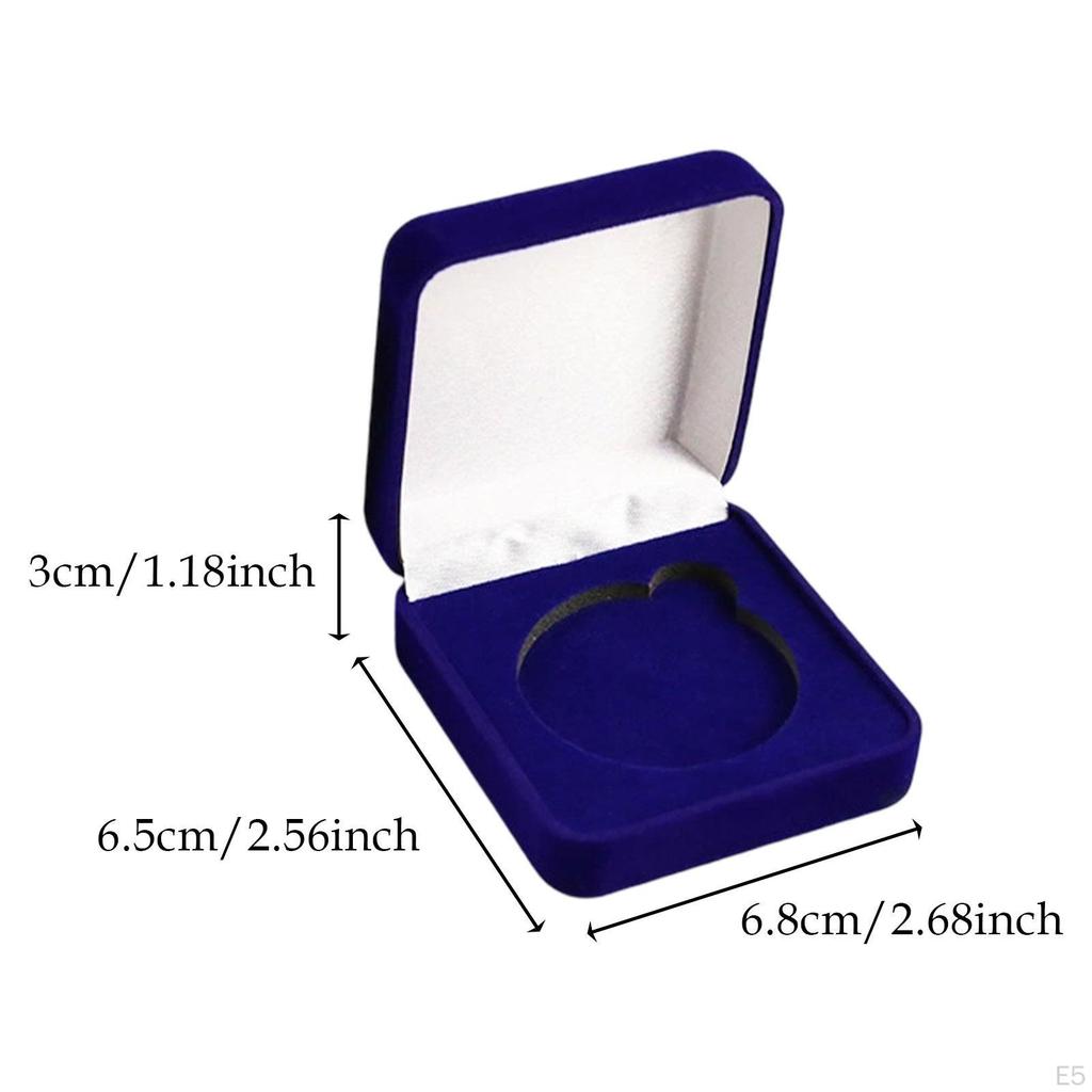 Challenge Coin Box, Commemorative Holder, Gift Box Dustproof Presentation Display for