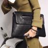 Zipper PU Leather Envelope Handbag Pure Color Handheld Evening Banquet Bag  Shopping
