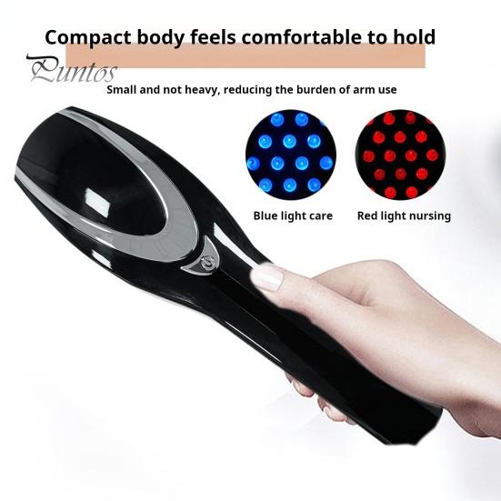 Electric Hair Growth Comb Professional Scalp Massager Red Blue Light Therapy Hair Loss Treatment Portable Electric Massage Brush for Thinning Hair