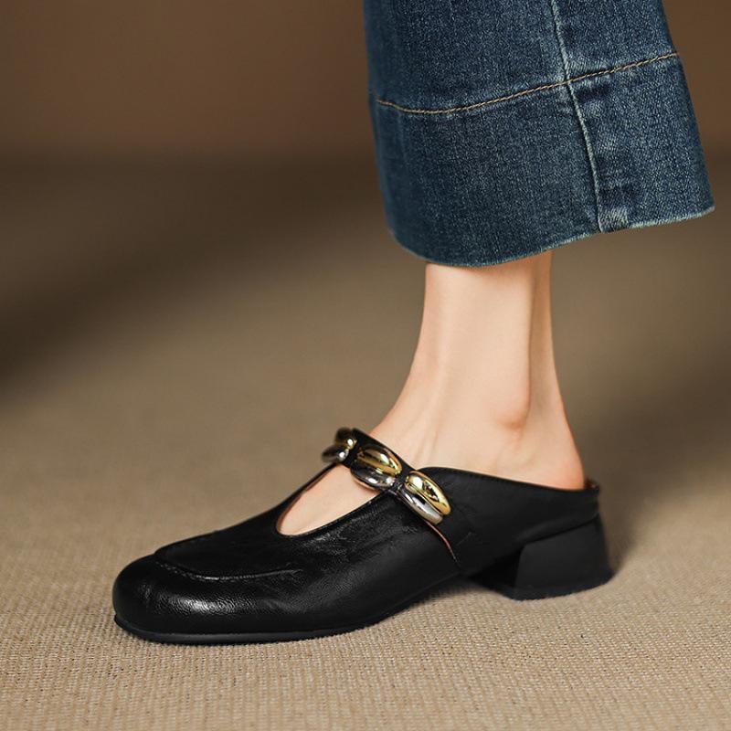 

Summer women s cool slippers casual and comfortable soft bottom large size solid color new flat bottom sandals one pedal bag head slippers 44 (customized non-return and exchange) чёрный