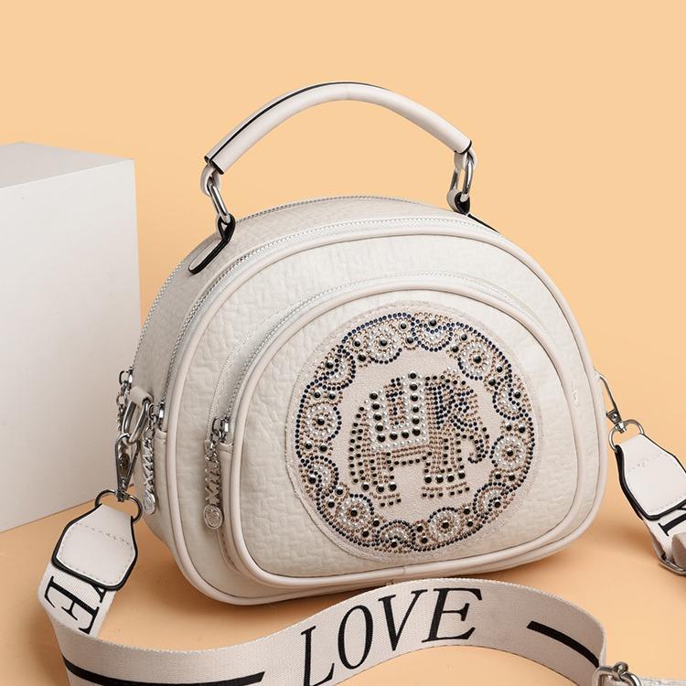 New Rivet Elephant Pattern Bag High-end Niche Mother Bag Fashionable Versatile Change Mobile Phone Bag Crossbody