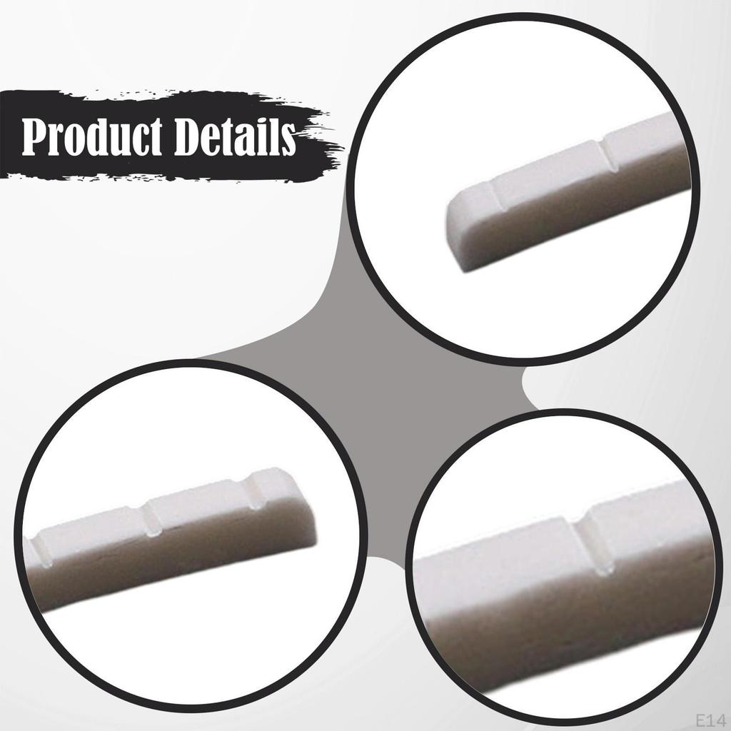 Electric Guitar Bone Nut Artificial Easy to Install Maintenance Precision Luthier Tool