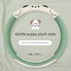 Car Steering Wheel Cover Winter Plush New Style Warm and Sweat-Absorbent Cute Ladies High-End Round Handle Cover Car Decoration