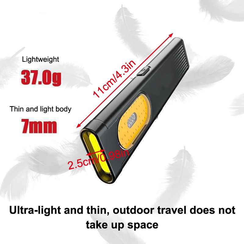 Rechargeable Small Flashlight Camping Flashlights 4 Modes Portable Mini Torch Light Pocket Lantern Flood Work Light With Magnet