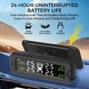 Auto Security Alarm Tyre Pressure Sensor Car TPMS Temperature Warning Solar Power Tire Pressure Monitoring System Save Fuel
