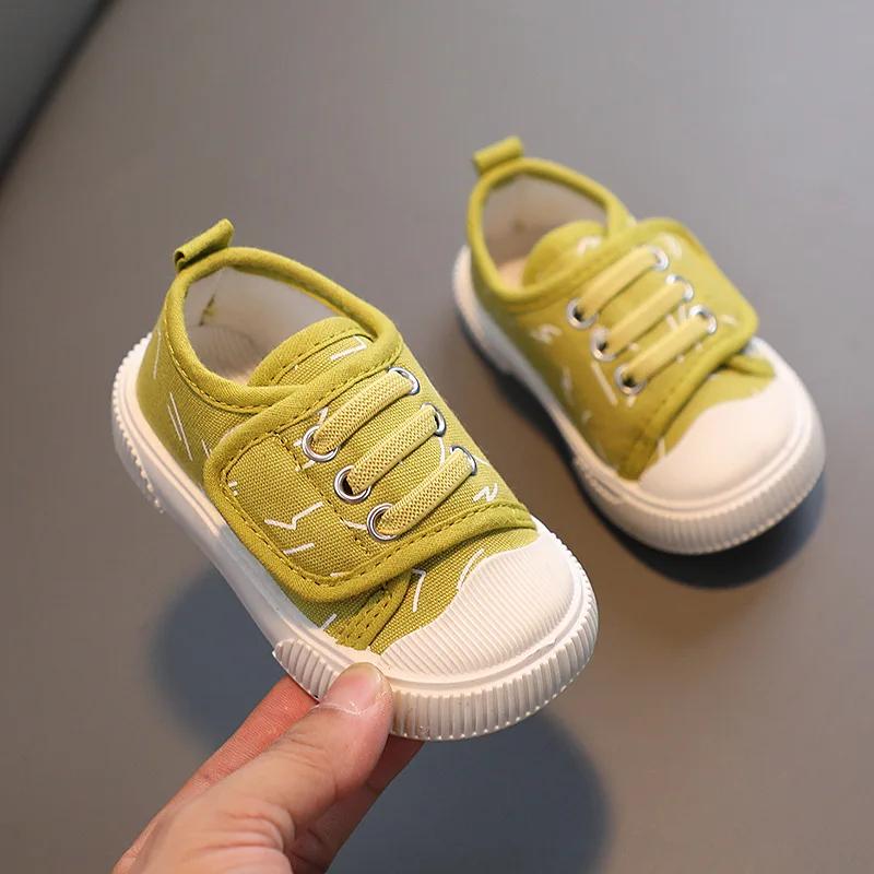 

Children s Canvas Shoes New Baby Breathable Casual Sneakers for Boys Breathable Casual Girls Low Top Board Shoes 24