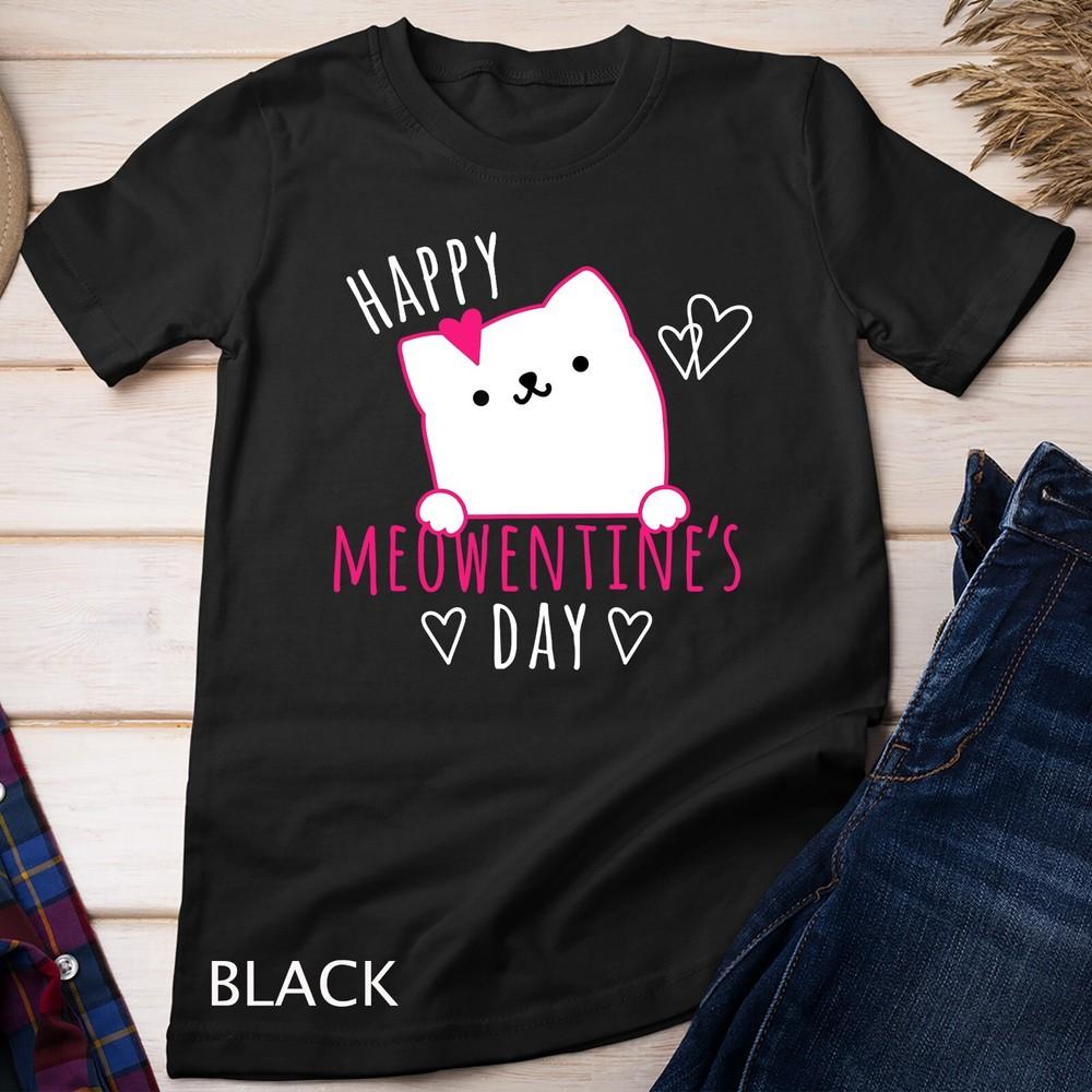 

Cute Cat Valentines Day Shirt for Girls Kitty Quote Tshirt Unisex T-shirt 4XL
