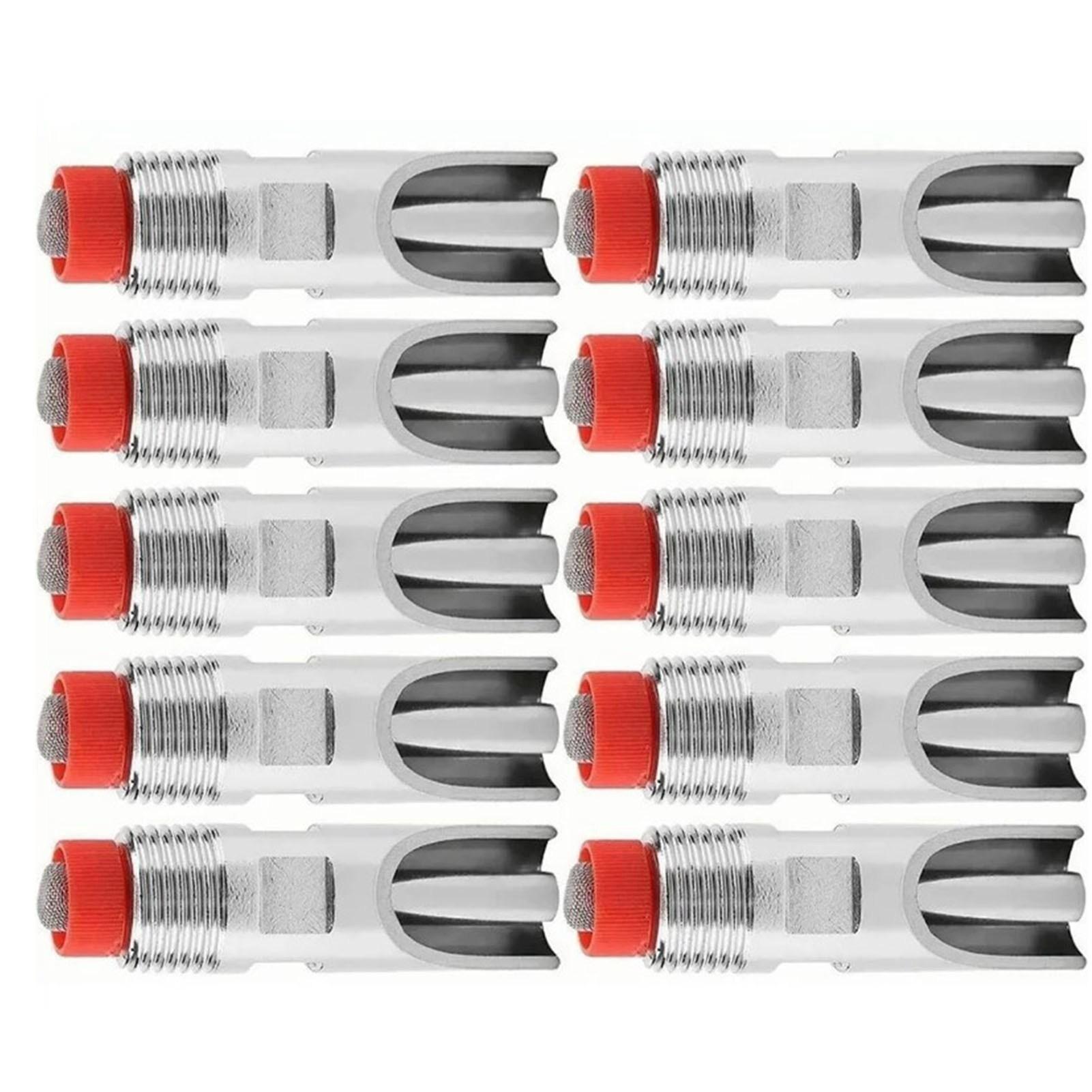 

10Pcs Stainless Steel Automatic Pig Nipple Waterer Adjustable Prevent Leakage Nipple Drinker Feeder for Cattle Horses