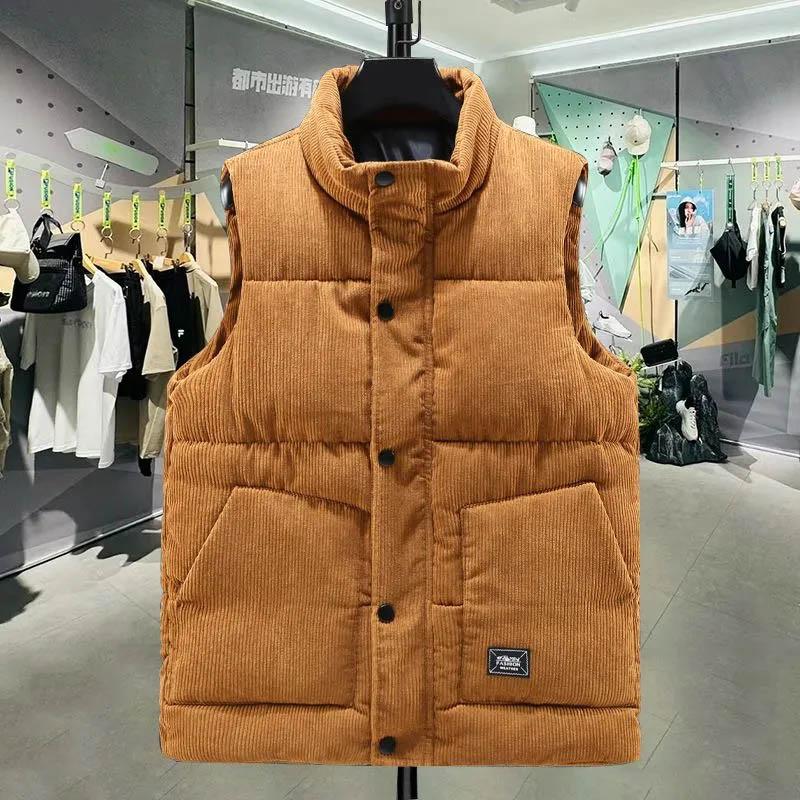 Vest for Women Cotton Winter Thickened Windproof Sleeveless Tops Vest Oversize Down Casual V-neck Vest