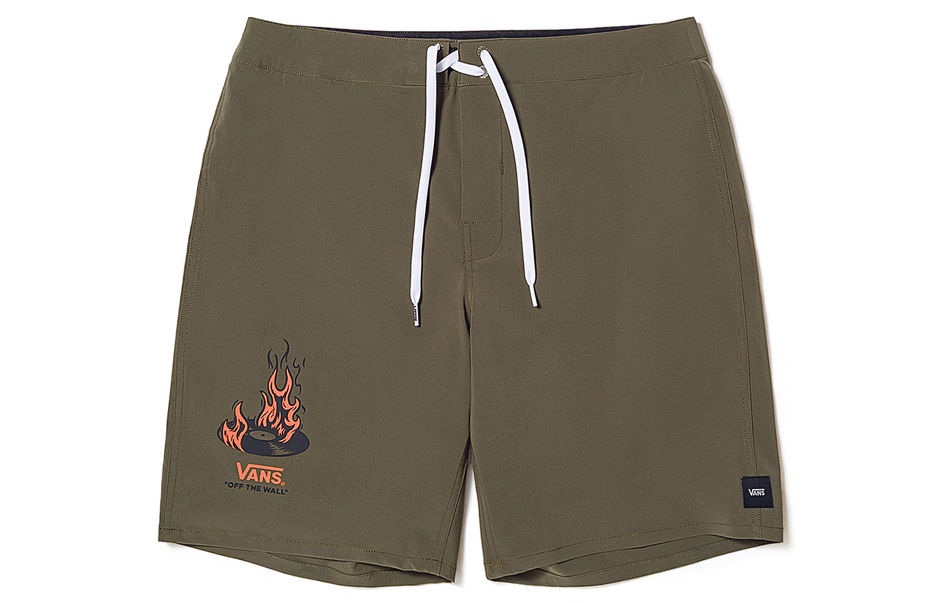 Vans OKEH FIRE RECORD Casual Shorts Unisex Army Green VN000FTXKCZ L