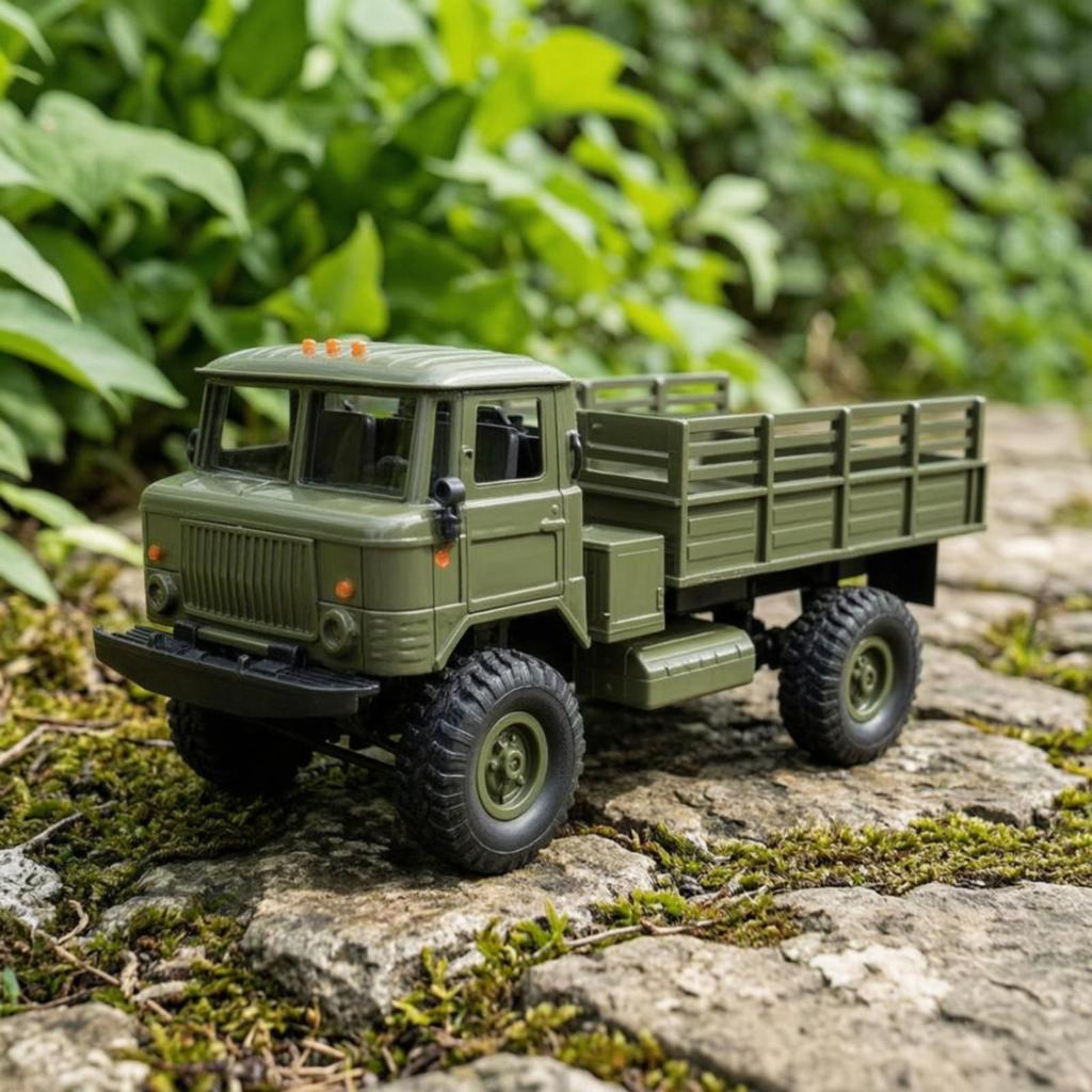Six-Wheel RC Truck High-Clearance with Cargo Bed Large for Outdoor Play