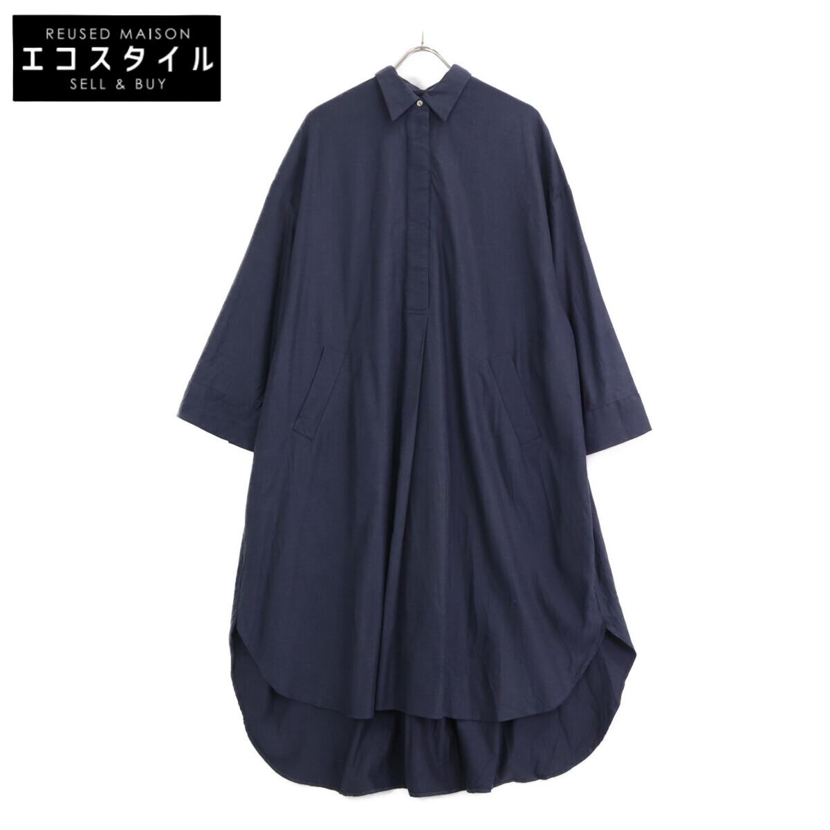 

Graphpaper GL193-60062 Navy Thomas Mason Shirt Dress dress 00 NavyUsed