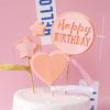 10-Pack 3D Hot Air Balloon & Rainbow Cake Toppers