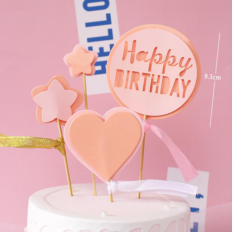 10-Pack 3D Hot Air Balloon & Rainbow Cake Toppers