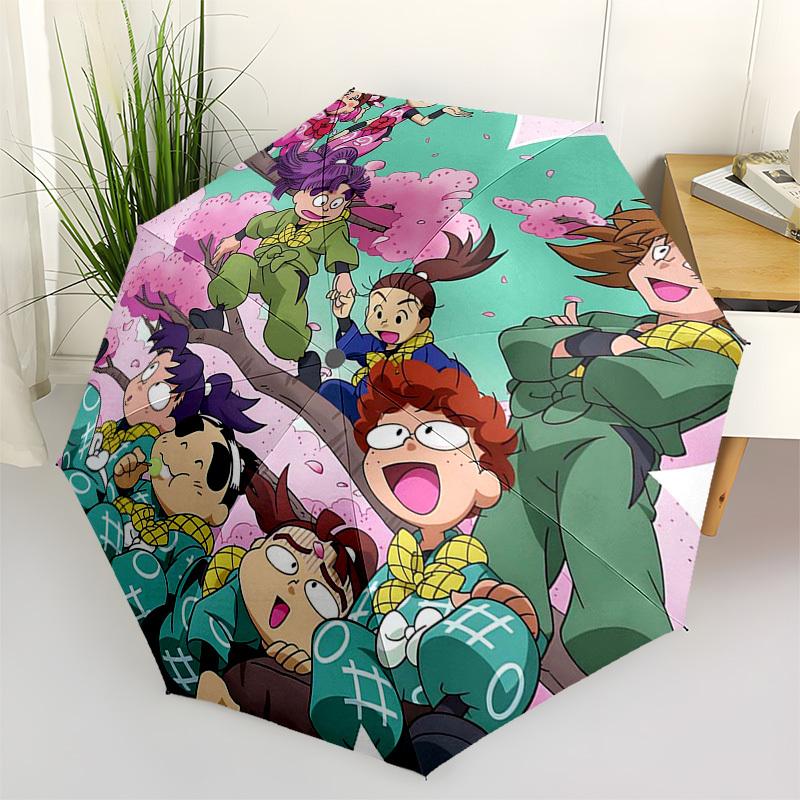 

1pc Outdoor Umbrella with Crayon Shin-chan Characters - Automatic Opening/Closing, Portable 3-Fold Design, 8-Rib Iron Frame - Perfect Gift for Fa