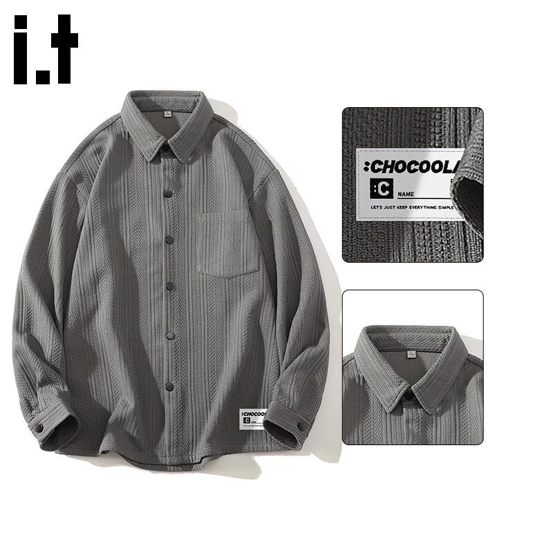:CHOCOOLATE Men s Japanese Retro Knit Long Sleeve Shirt 4XL