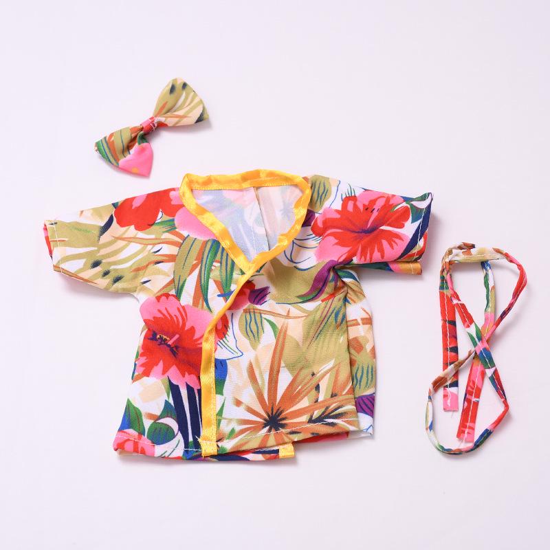 Spain Mia Potato Doll 24cm Clothes - Printed Kimono Dress-up Set