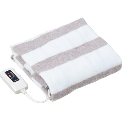 Pătură electrică electrică x 80 Reglare prevenire Alb x bej Pătură [Yamazen]., (130 cm) (Lavabil) (Funcția Mite) (Funcția de temperatură)