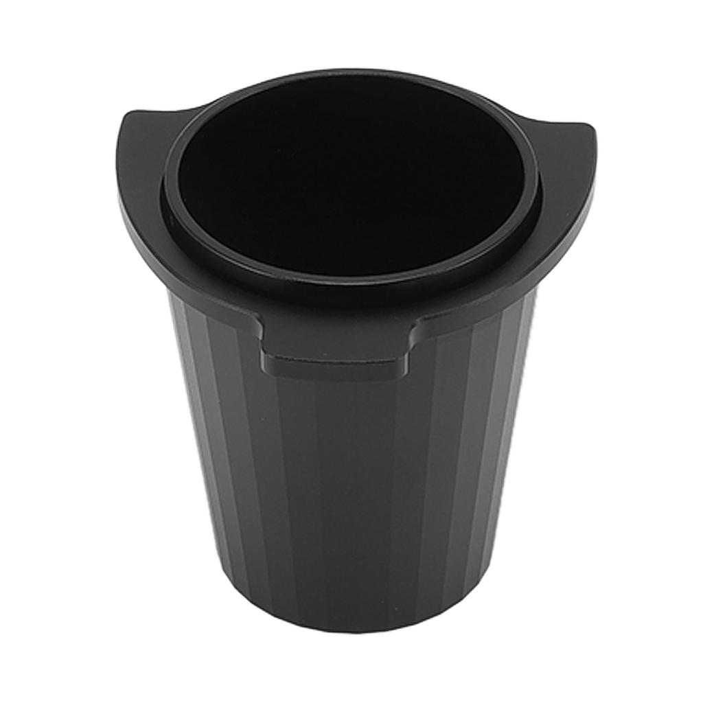 54mm Kaffeedosierbecher Aluminiumlegierung Portafilter Dosierbecher für Kaffeemaschine Schwarz