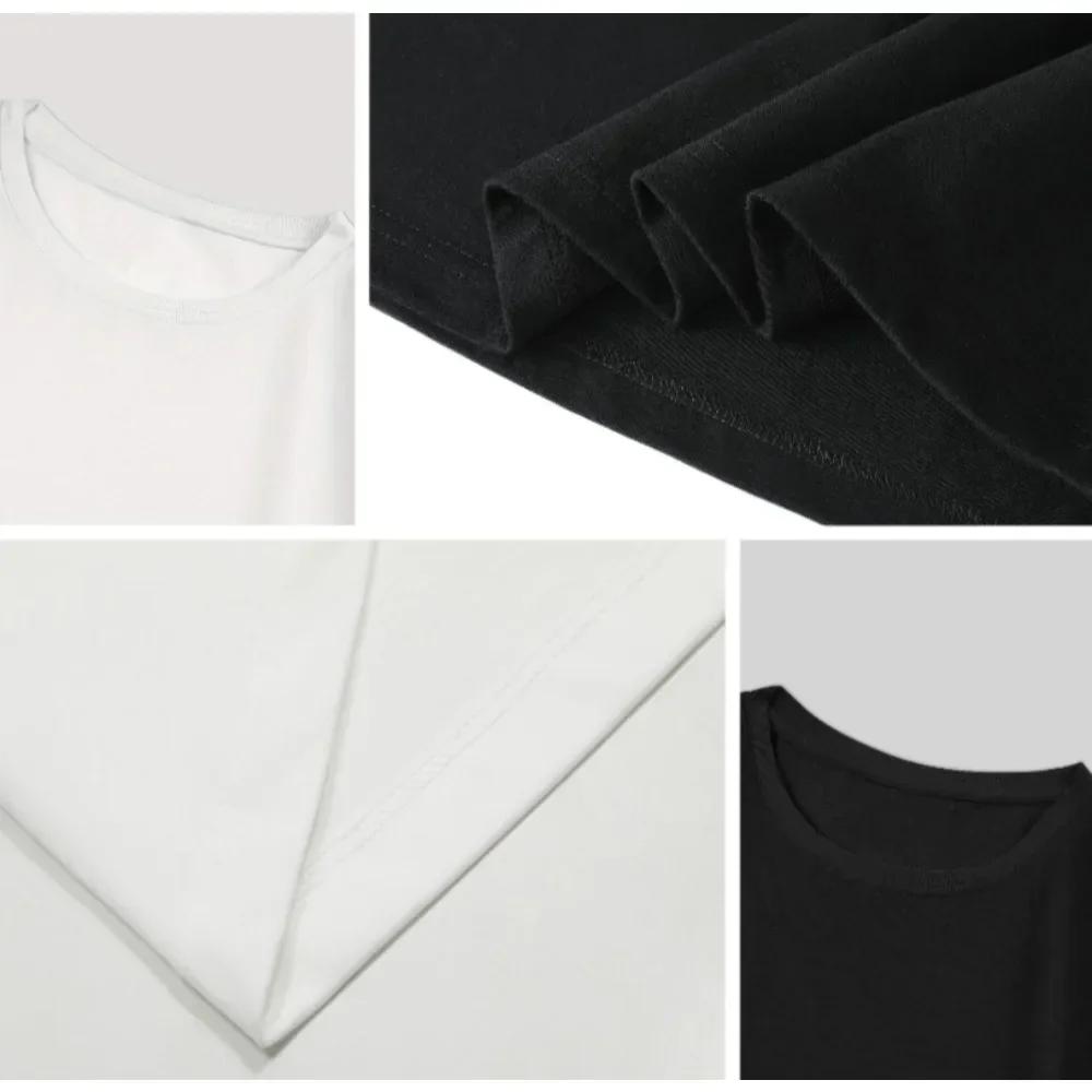 Printed Cotton Short-sleeved American Loose Men's and Women's Summer Breathable Sport Round-neck T-shirt