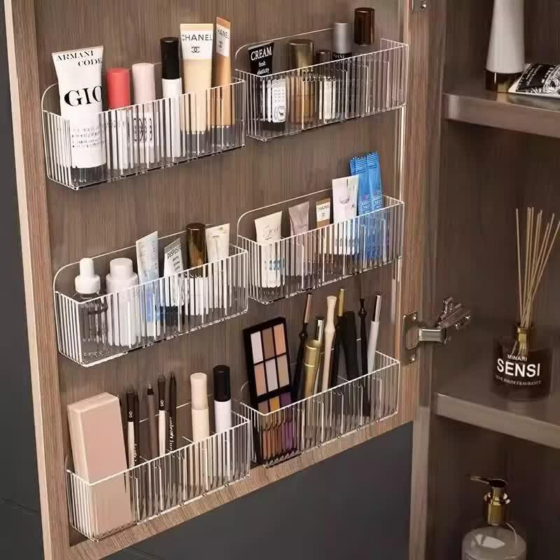 Jia Du Punch-Free Mirror Cabinet Organizer