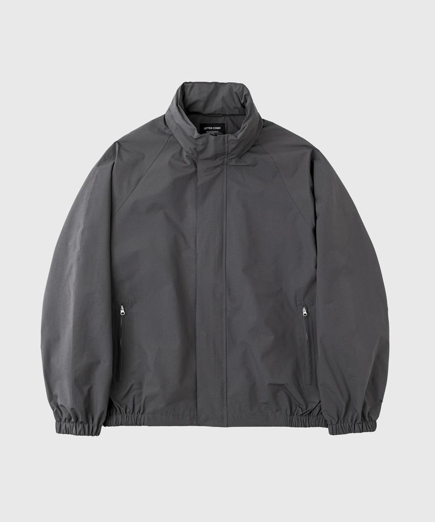 Lettercomo Waterproof Windlight Parka Jacket Dark Grey