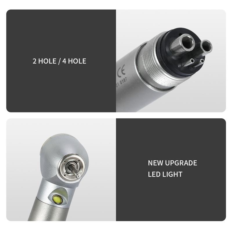 JD008A1-SP JOY DENTAL High Speed Handpiece E-generator LED Light Ceramic Bearing Push Button 4 Water Spray 2/4 Holes Optional