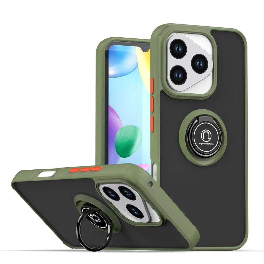 Armor Shockproof Matte Case For Honor 400 Lite 5G Cover Ring Magnetic Stand Holder Back Shell Coque Fundas