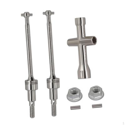 1/16 RC Car Drive Shaft Driveshafts,Metal with Wrench and Screws Spare Parts Accessories Replacement