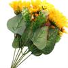 Garde Party 13 sunflower head Home Decoration Flower Bouquet Artificial Flowers Yellow Sunflower