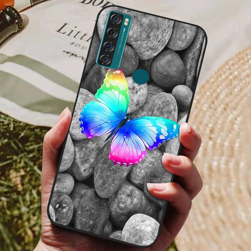 Para TCL 20 SE Funda Silicona Lobo León Genial Suave Cubierta de Teléfono para TCL 20 SE Funda 20SE 6.82'' Funda Linda TPU Coque Protectora 2021