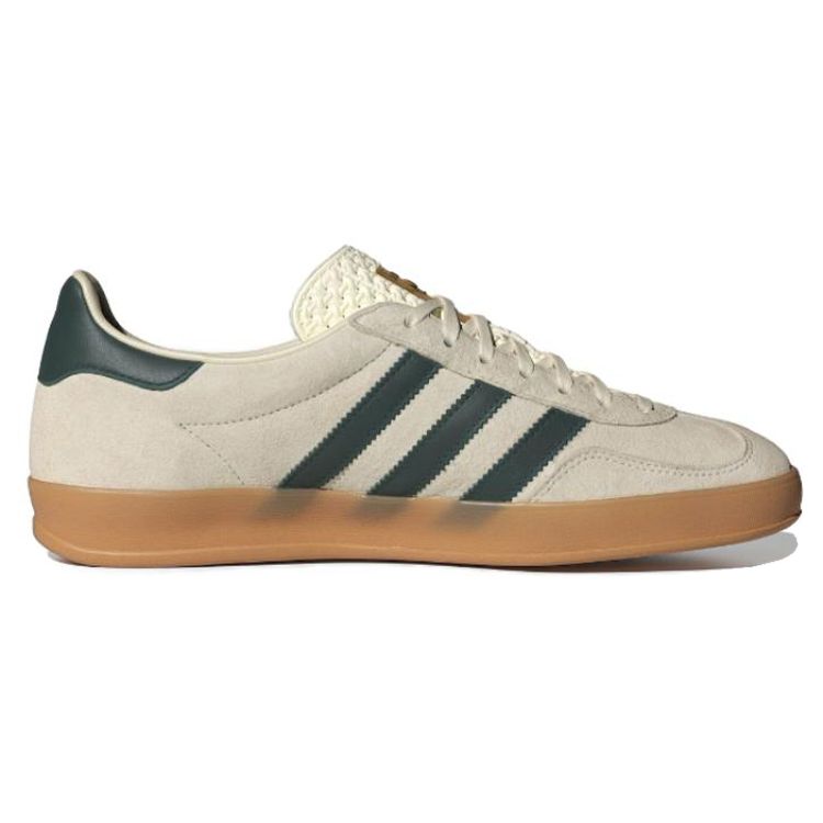 adidas Herren Gazelle Indoor Creme Weiß Grün Gummi Unisex Sneaker Collegiate-Grün IH7502