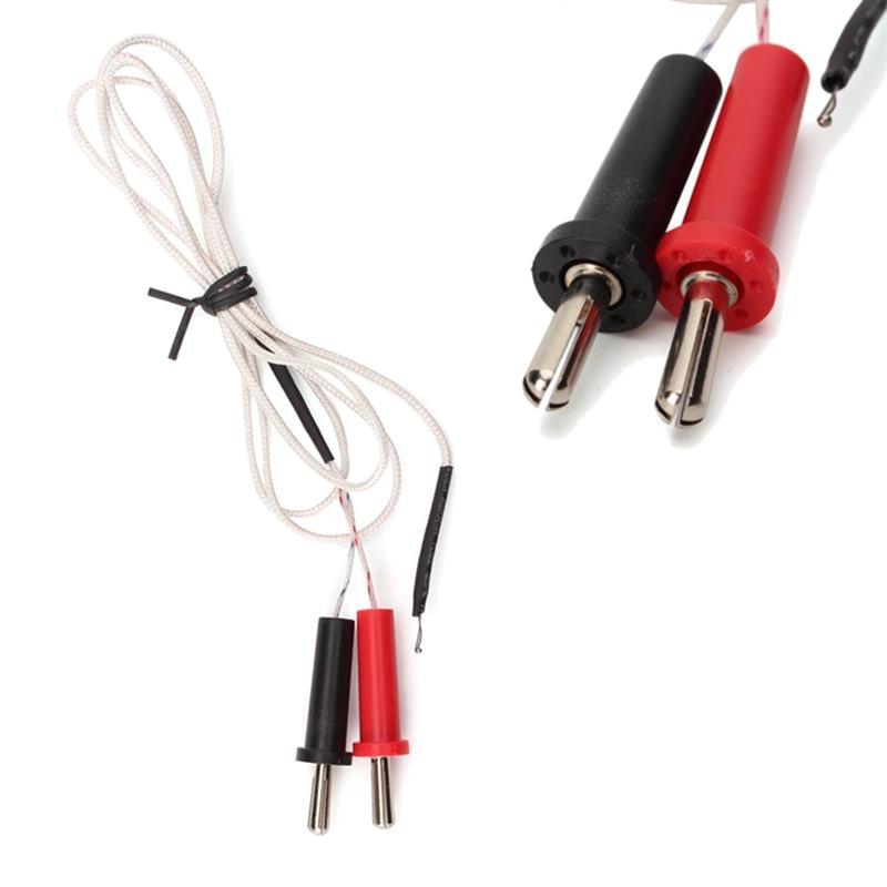 Handheld K Type Surfaces Thermocouple Temperature 100cm Wire Banana-type Plugs Probes Measurement Ranges -50°C -350°C
